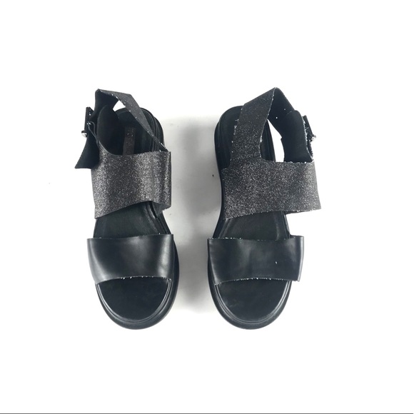 topshop black platform sandals
